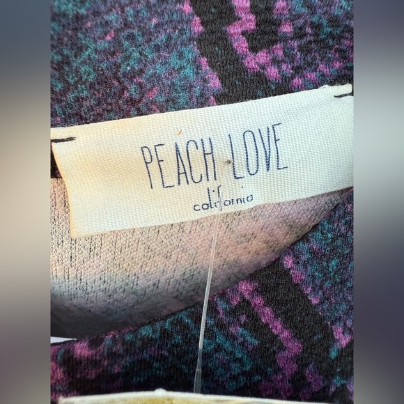 Snake Print Women's Small Mini Dress peach love Cali animal print, Y2K - Picture 7 of 12